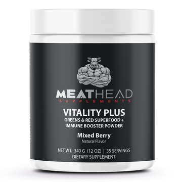 Vitality Plus, Greens & Red SuperFood + Immune Booster Powder (Mixed Berry)