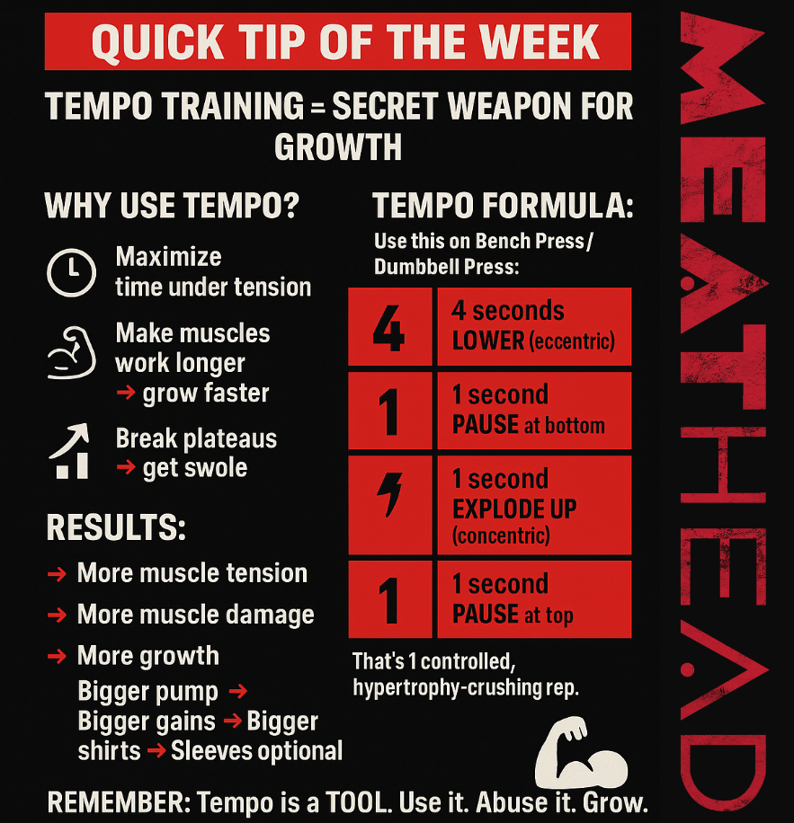 GET SWOLE SATURDAY QUICK TIP OF THE WEEK: Tempo Training — The Secret Weapon for Growth