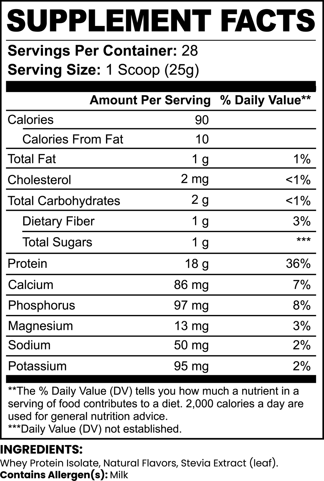 Warrior Whey - Pure, 100% Whey Protein Isolate (Chocolate)