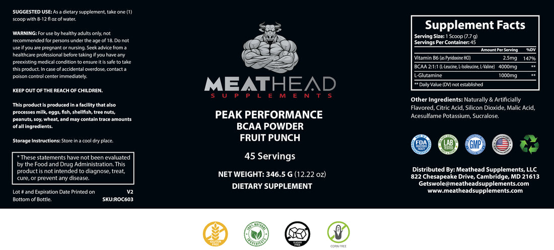Peak Performance BCAA (Fruit Punch)