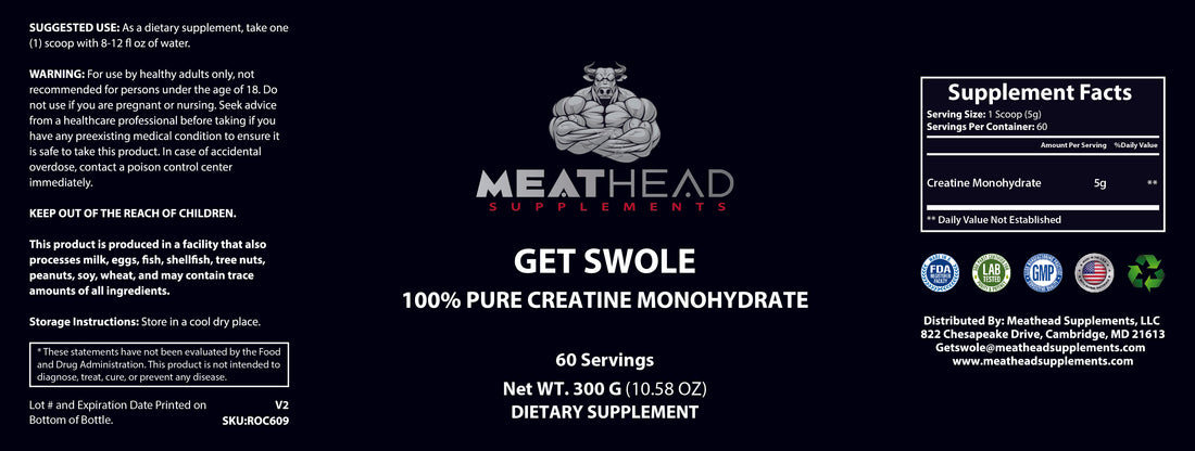 Get Swole - 100% Pure Creatine
