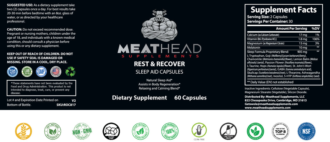 Rest & Recover Sleep Aid Capsules