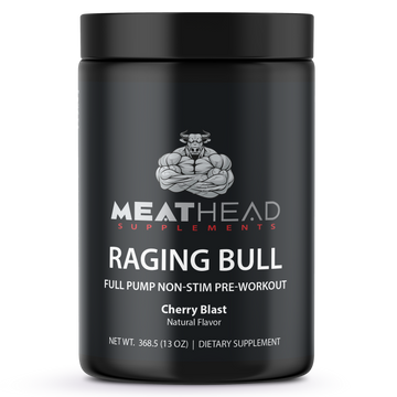 Raging Bull, Full Pump / Non-Stim Pre-Workout Powder (Cherry Blast)