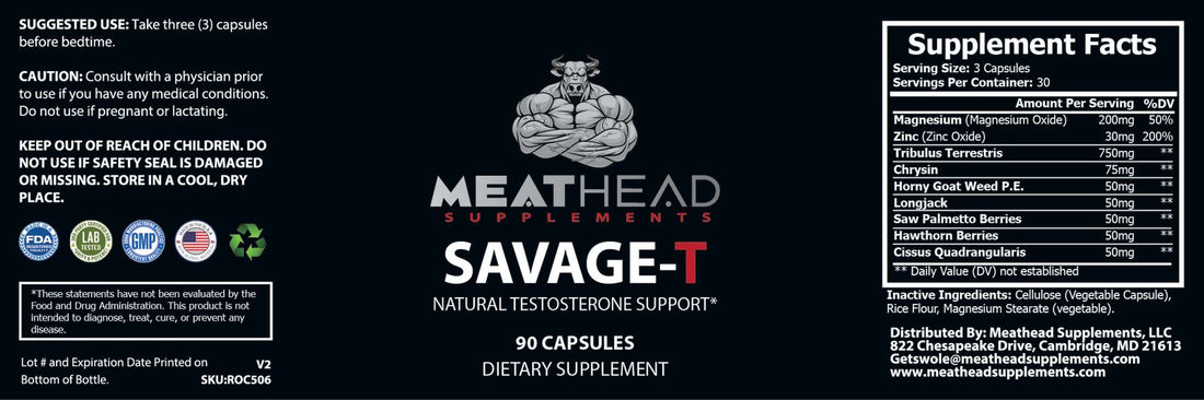 Savage-T Natural Testosterone Support