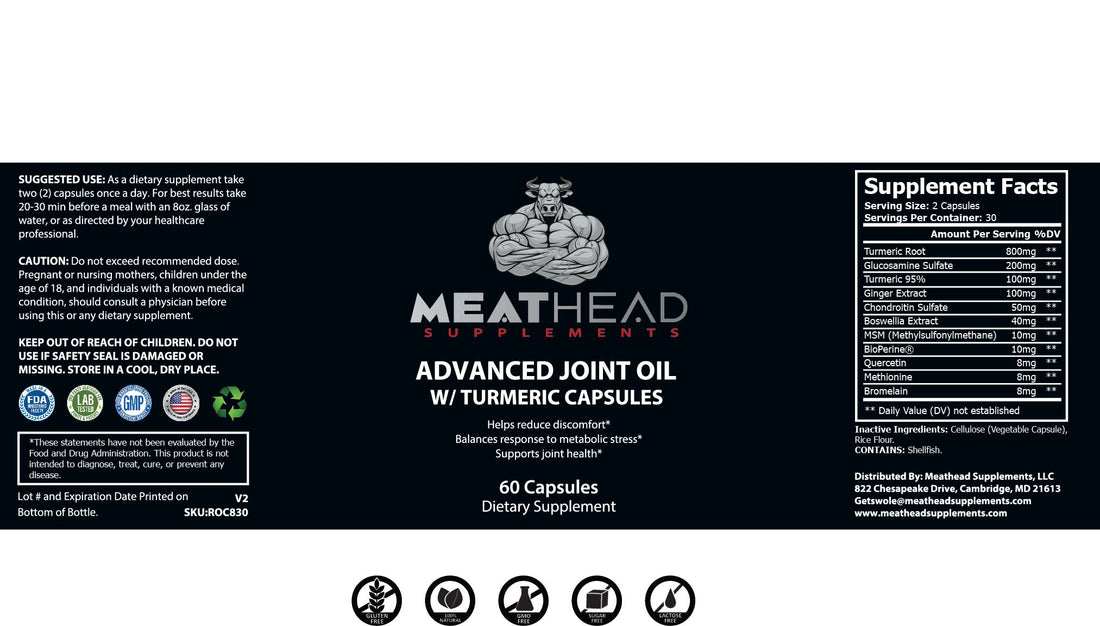 Advanced Joint Oil w/ Turmeric Capsules
