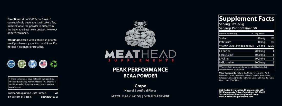 Peak Performance BCAA (Grape)