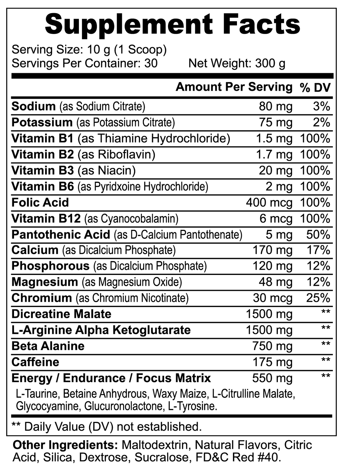 Predator Pre-Workout Nitric Pump (Fruit Punch)
